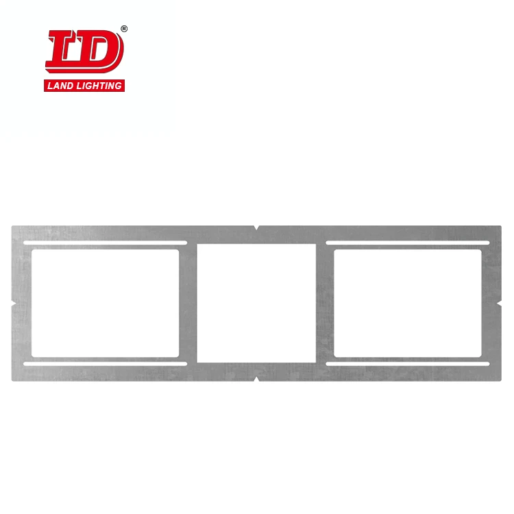 6 Inch Pot Light New Construction Led Panel Lighting Metal Plates Round Square