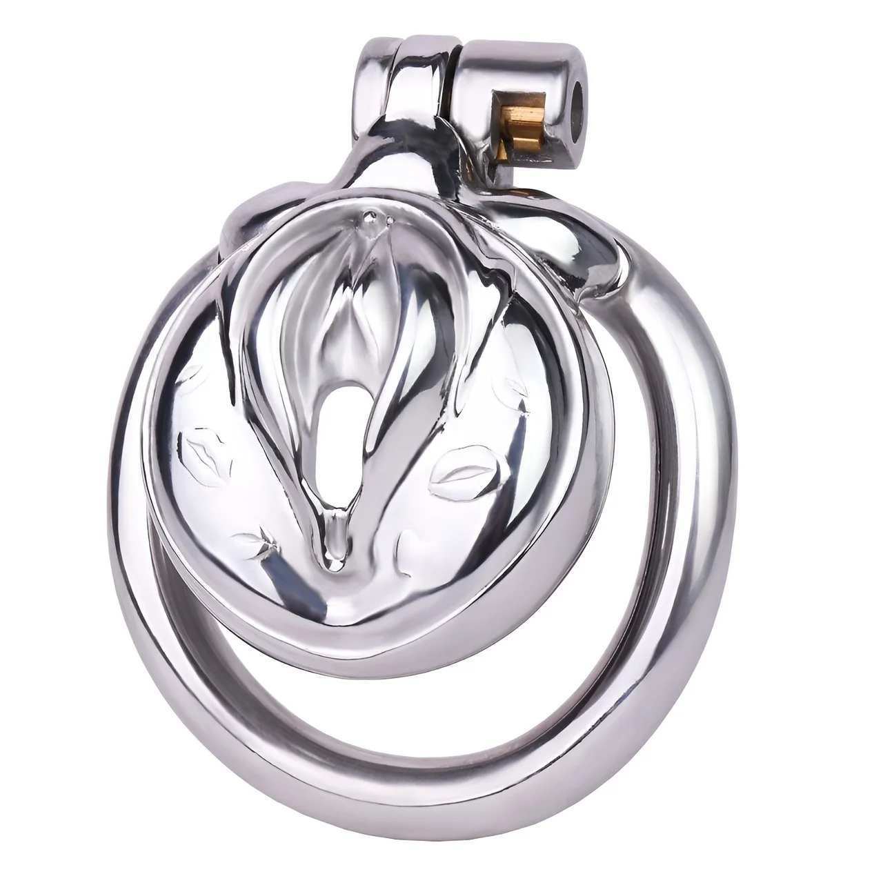FRRK-3211 Stainless steel wearable vagina chastity lock adult alternative fun chastity device adult toy