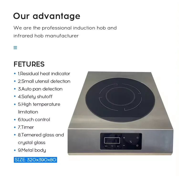 New Fashion 3500W Induction Hob Stove Large Power Electric 220V Induction Cooker