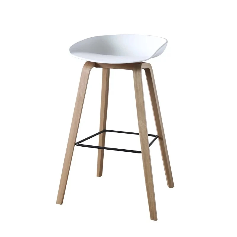 Retro Plastic Seat Restaurant Metal Bar Stool Chair