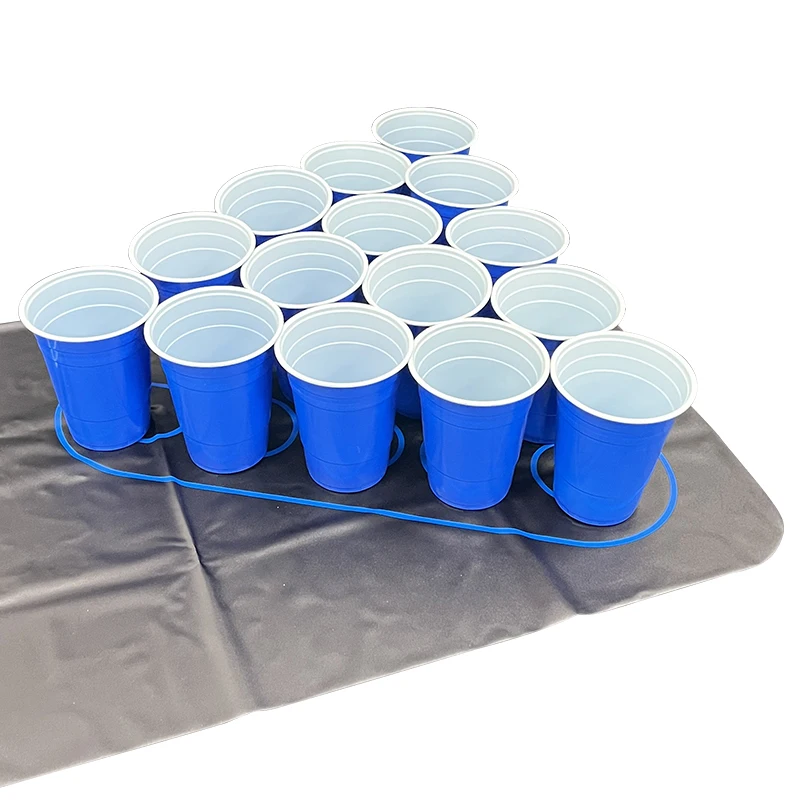 Beer Pong Set Beer Pong Table Mat Drinking Games Outdoor Portable Tailgating Drunk Games for Adults Party