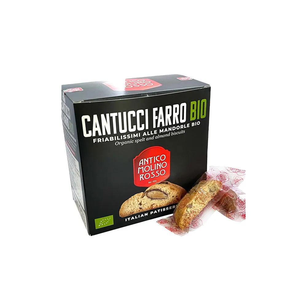High Quality Italian Food Cantucci Organic Spelt Flour Use For Snack And Dessert Made in Italy for Export