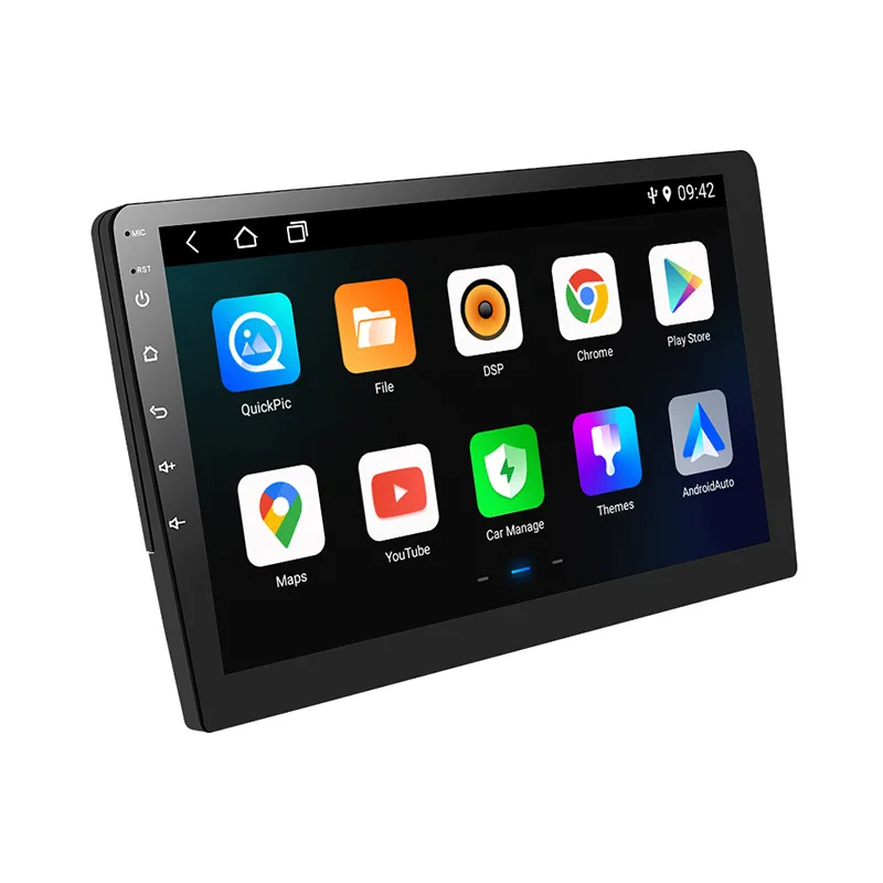 Сенсорный экран 7/9/10 дюймов android автомобильный радиоприемник QLED/IPS 1280*720 2 + 32 ГБ стерео универсальный Gps аудио плеер 2DIN мультимедийный плеер