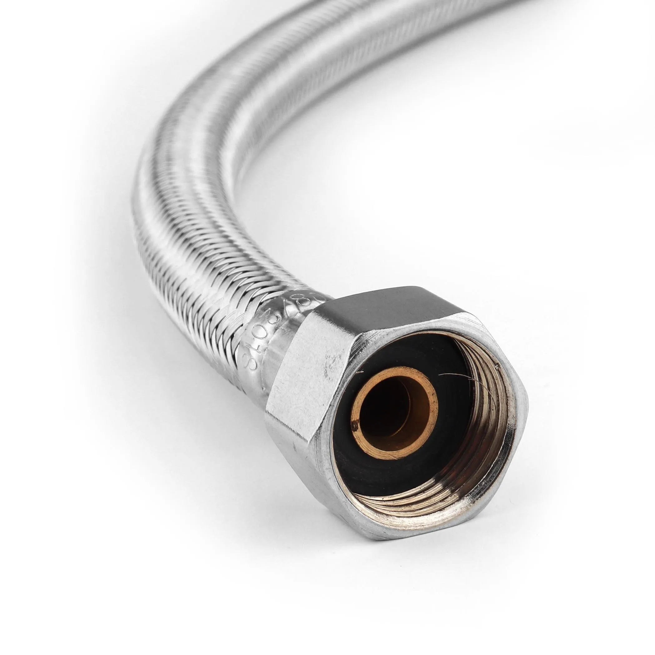 SS304 F1/2 * 45 см сантехнические шланги из нержавеющей стали полосатый Плетеный водопроводный гибкий шланг
