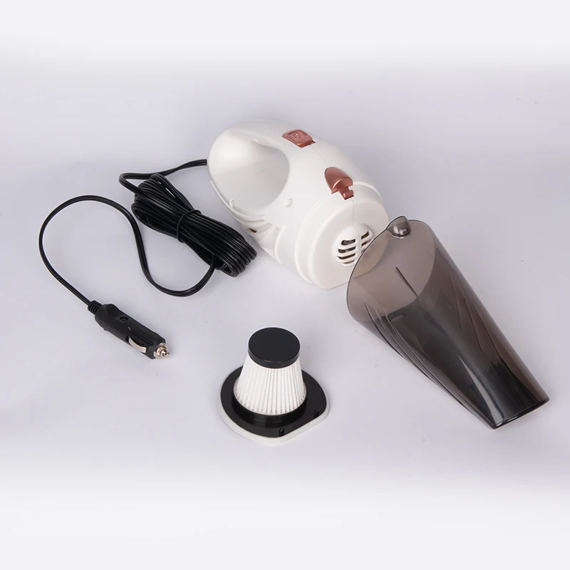 Full Set White 3M 0.5 square meters Wired Vehicle Vacuum Cleaner 72W 6A 12V 2800pa Portable Universal Car Cleaner Vacuum