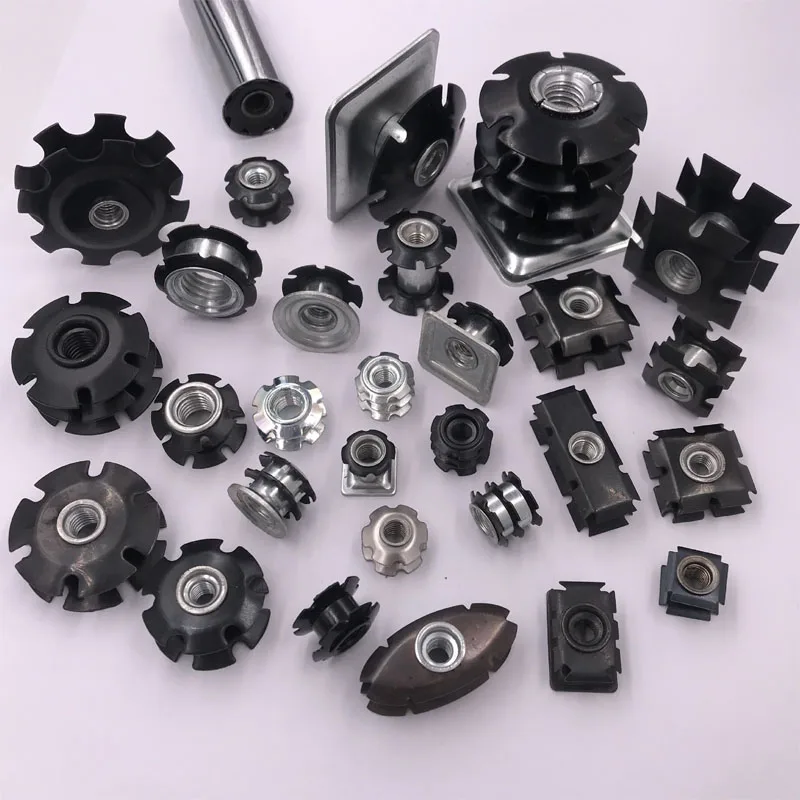 Stainless Steel M6x14l Round Tube Inserts Nuts Manufacturer Crown Nuts