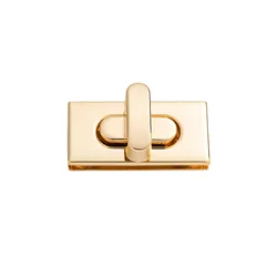 wholesale factory custom Fashion locks for handbags square turn jewelry box press Retro twist button women