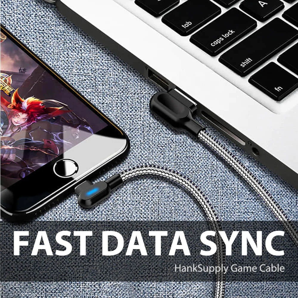 
Wholesale 90 Degree Multi Charger Charging Cable 2.4A 3.28ft (1M) L Shape USB C Data Cable With Ce/rohs/fcc 