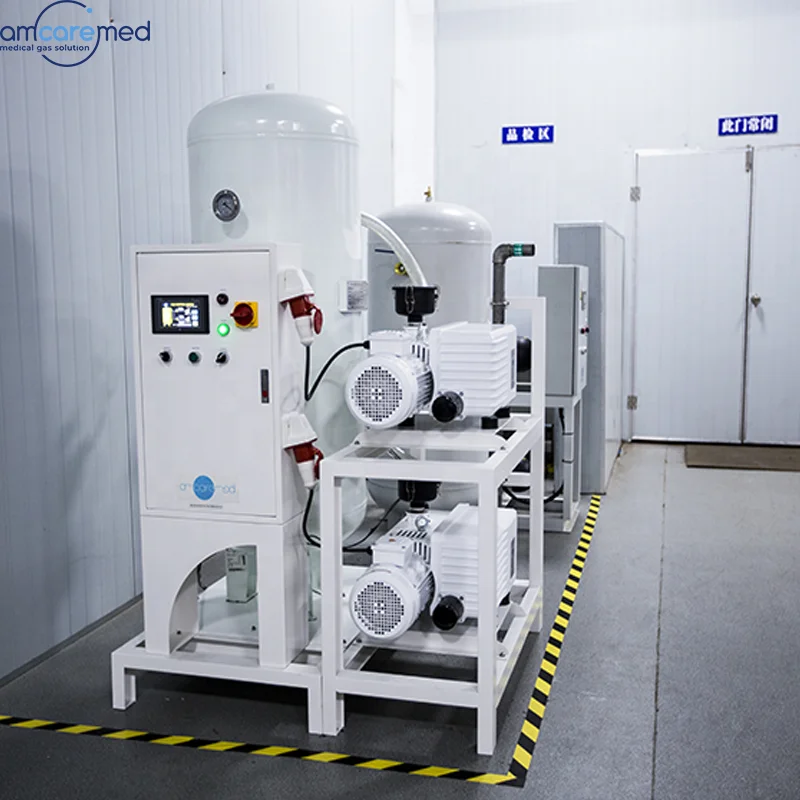 Medical Oilless Rotary Vane Vertical Vacuum Pump System For Hospital Vacuum Pump Plant
