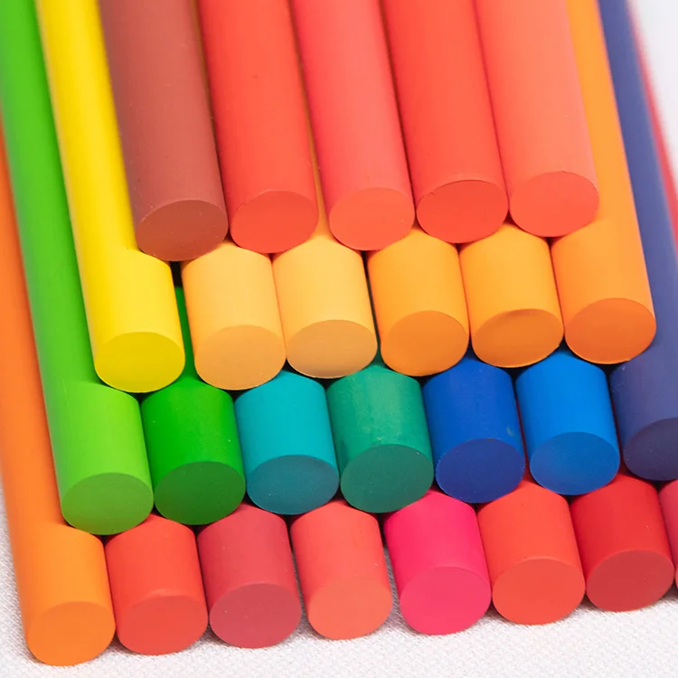 Promotional 12colors soft unbreakable 6 colors Random combination kids