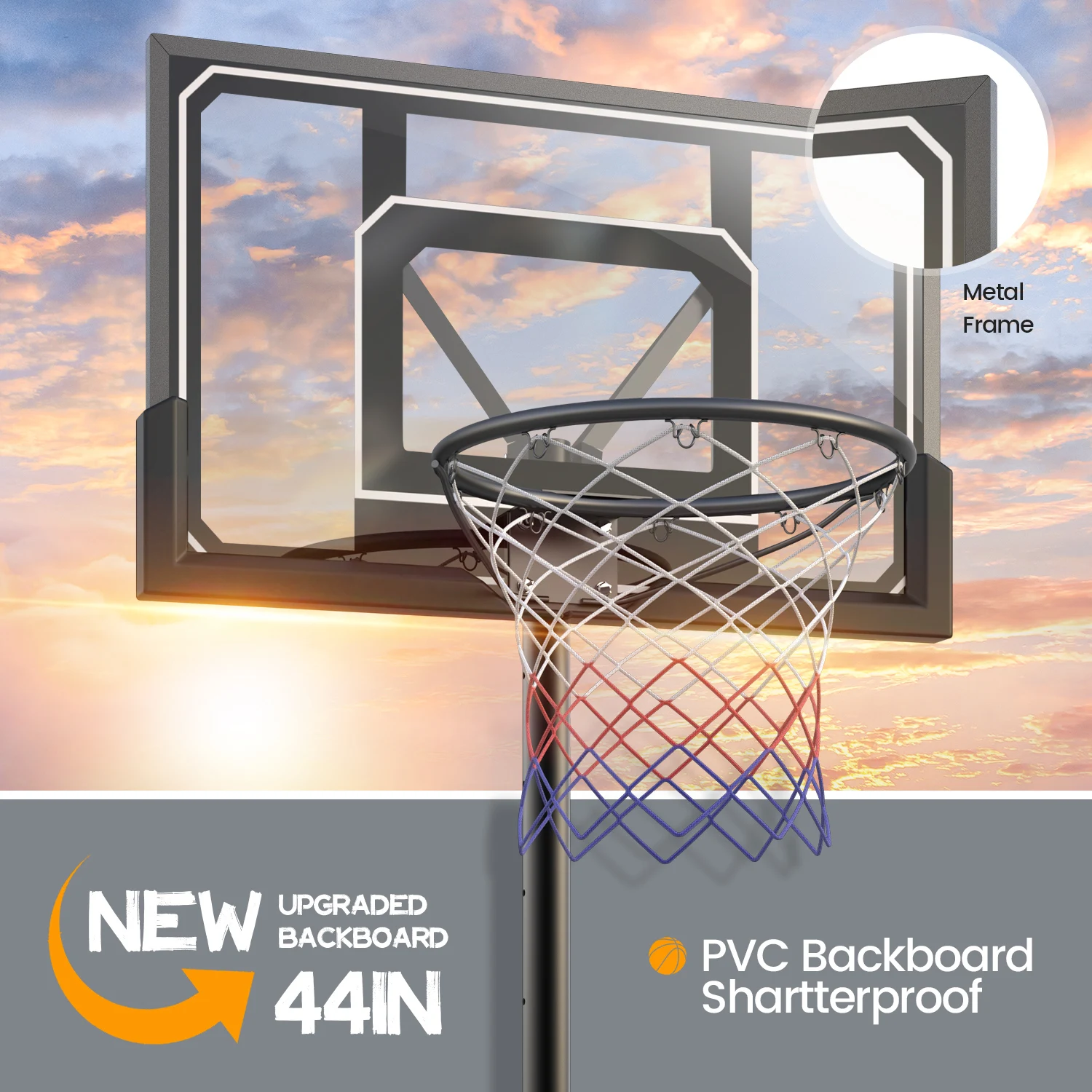 Переносная Регулируемая баскетбольная система для баскетбола, 4,8-10 футов