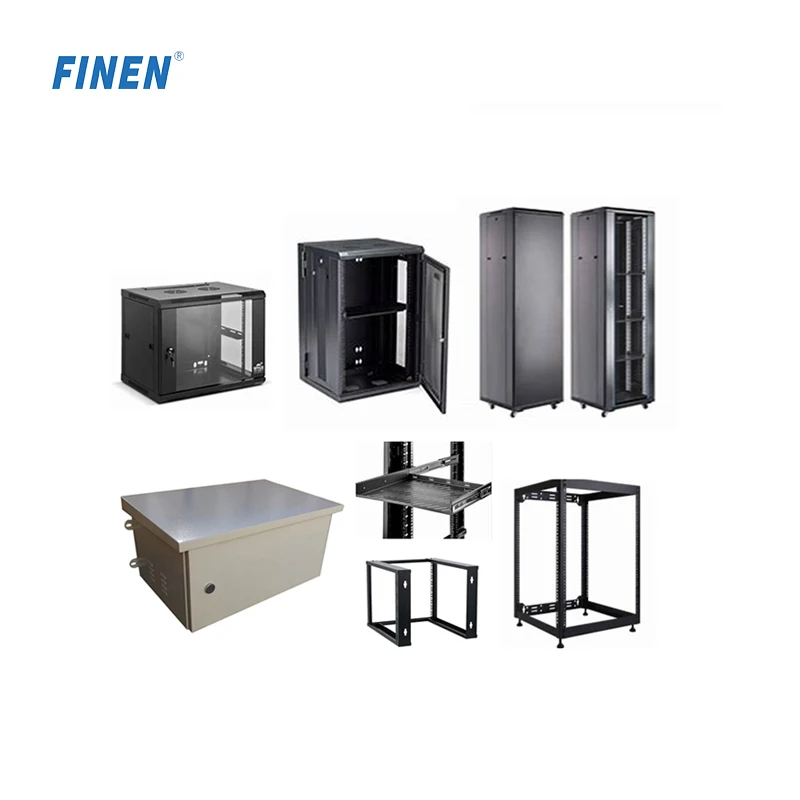 FINEN Cheap Price 2u 4u 6u 9u 12u 15u 18u  22u 27u 32u 37u 42u 47u Customizable Network Server Switch Rack Cabinet Enclosure