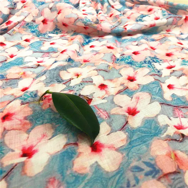 new fashion ramie tencel digital printing fabric