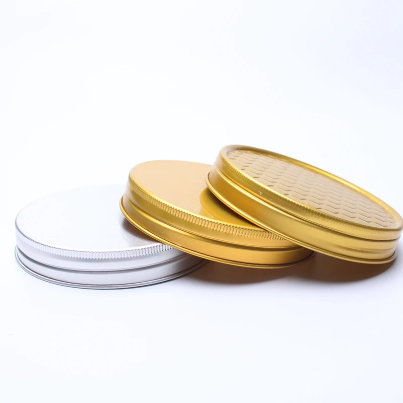 Factory Custom-made GPI 33/400 Golden Silver Aluminum Screw Lid for Screw Neck Bottles/Jars With Pressure Sensitive Liner