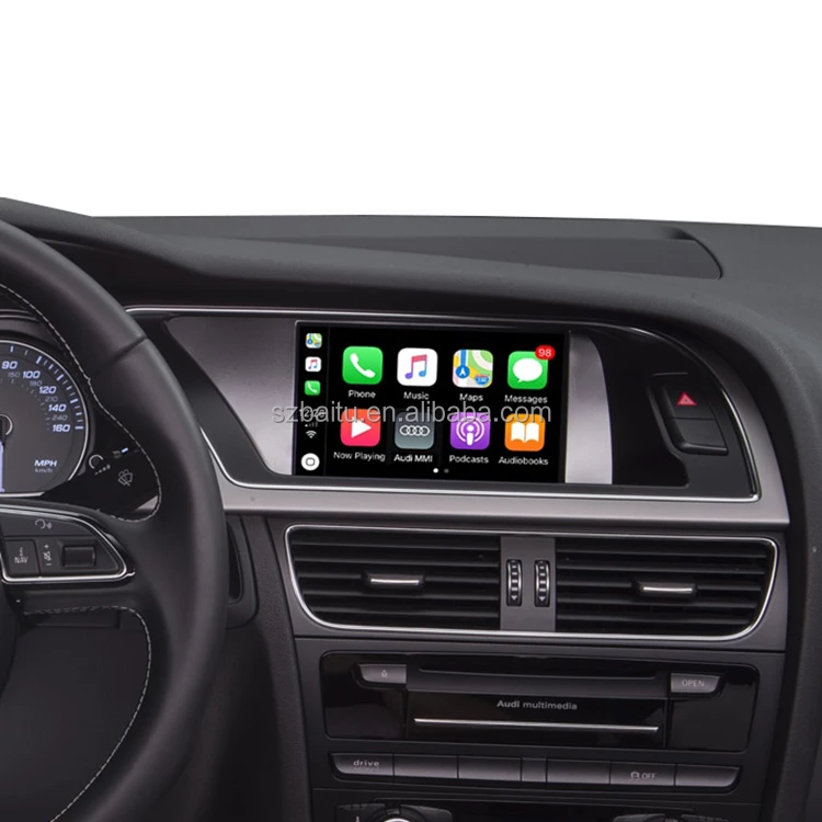 Wireless Apple CarPlay Android Auto for Audi A4 A5 Q5 carpaly Interface  2009-2015 MMI 3G AirPlay Mirror Link Carplay Functions