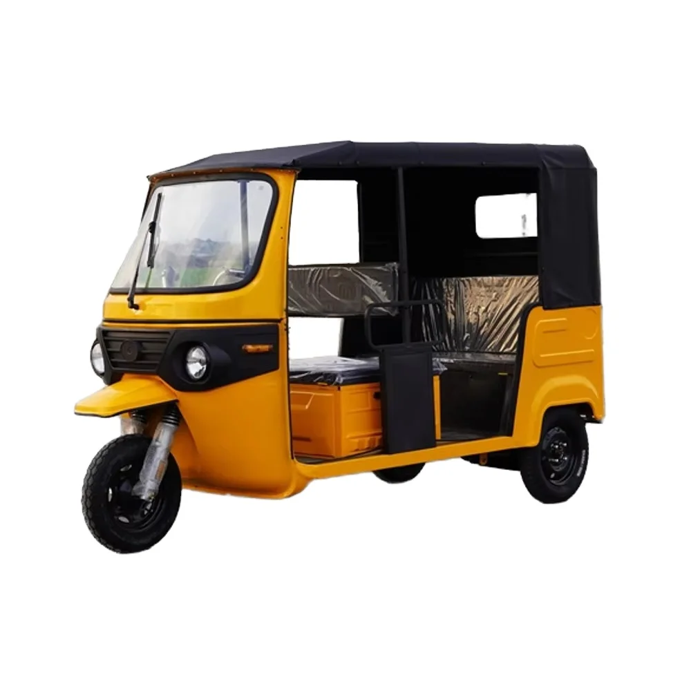 Wholesale Low Price Large Space Electric Moto Bajaj Re 3 Person Passenger Cabin Adult Wheel Motorcycle
