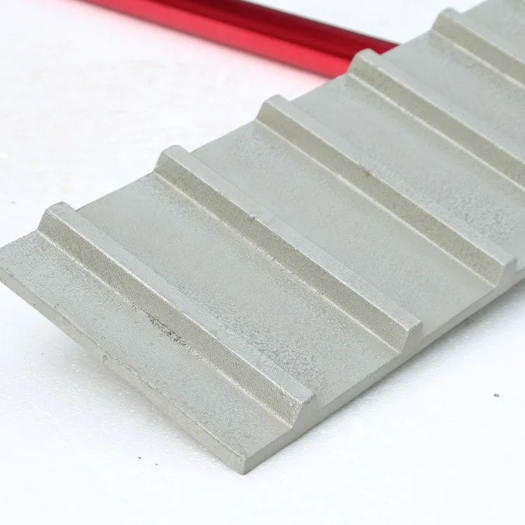 Cast aluminum Rumble Strip Bull Float with Threaded Adaptor