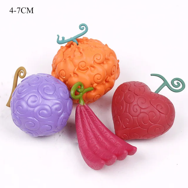 4PCS/SET Devil Cursed Fruit Figure Doll Christmas Birthday Gift Funny Toys Manga Figurine Anime Action Figures