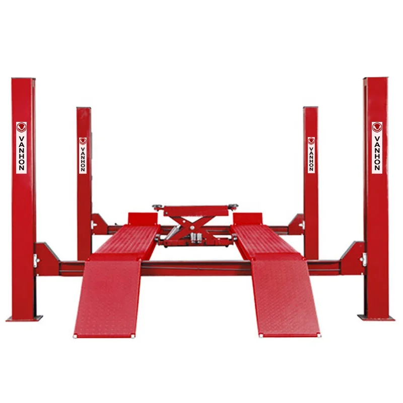 High quality 3000-4000 Kg capacity wheel alignment four post car parking lift