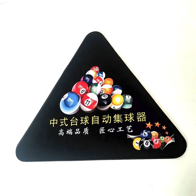 2024 LW Billiards Tripod Supplies Accessories Black Triangle rubber pad with customized design free sample