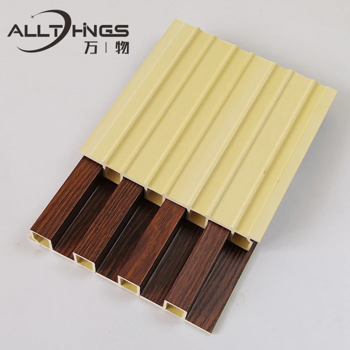 Wholesale price Interior Decorative Wood Plastic Composite WPC fluted Wall Panel waterproof other boards
