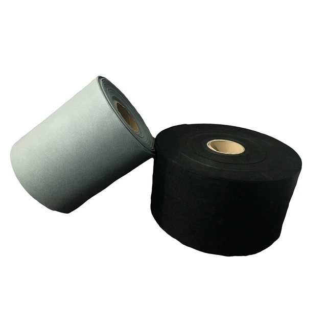 330 gsm 100 polyester white and blue spunbond non-woven silk fabric