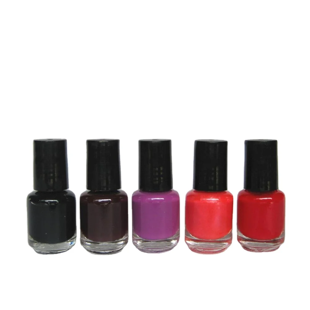 garson mini lovely fashion 4ml nail polish oem private label pure color uv/led lamp gel polish for nail salon