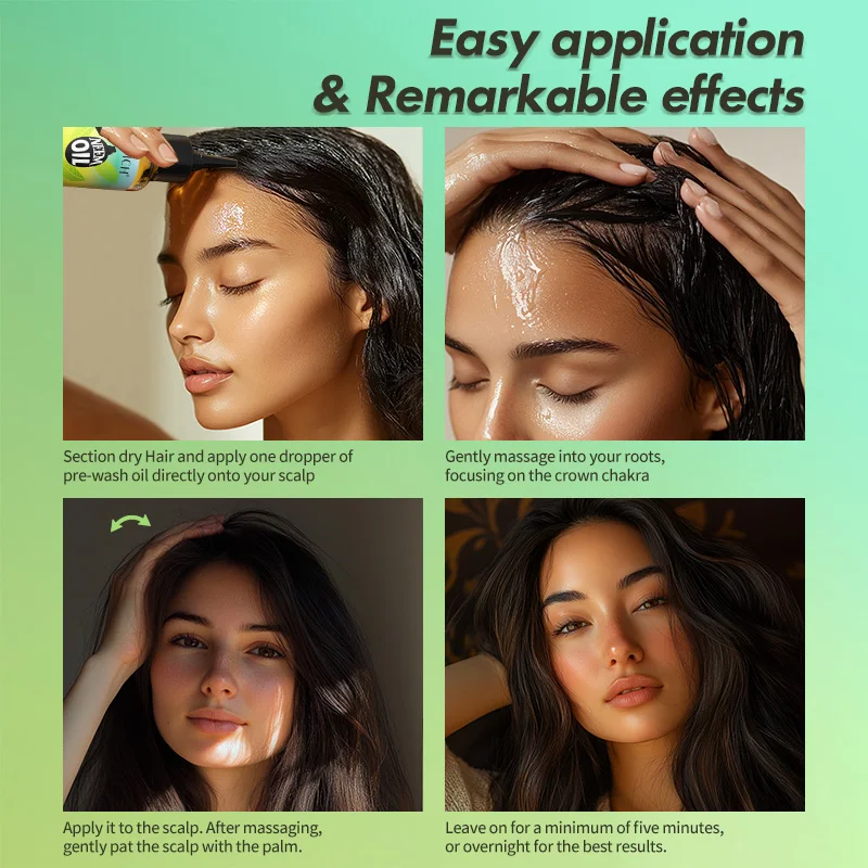 Neem Oil Private Label Natural Olive Argan Oil Organic Hair Growth Essential Oil Product For Men&Women