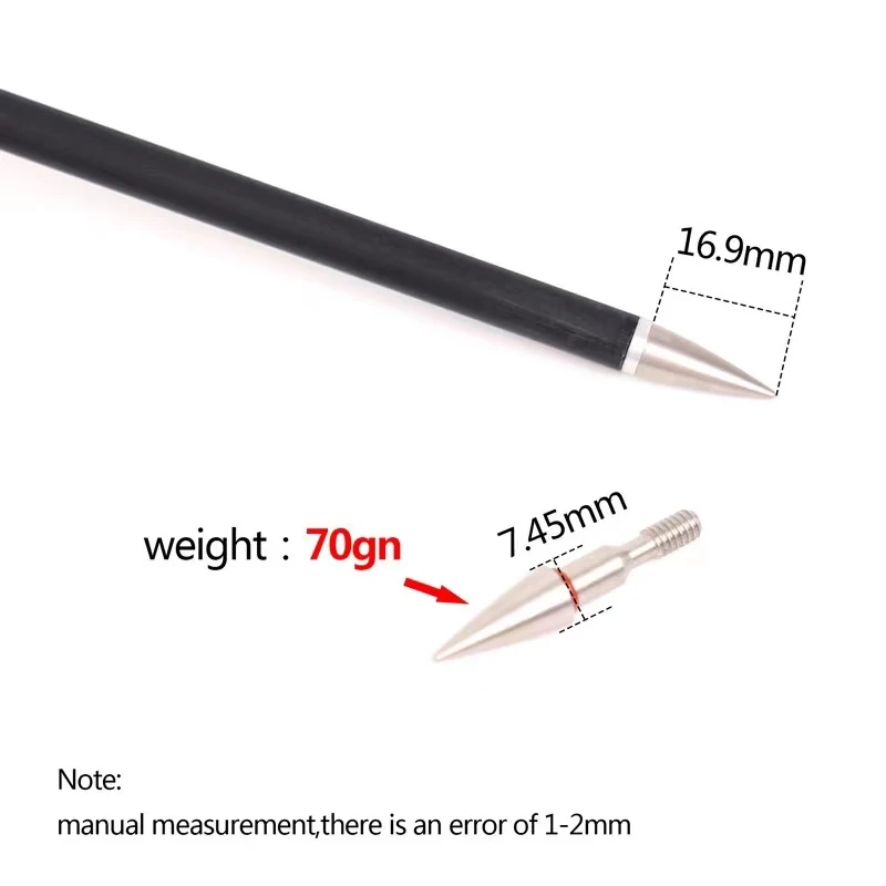 DIY Stainless Steel Arrow Point Tips 70 80 90 100 Grain For ID 6.2mm Arrow Shaft Broadheads Arrow Head For Hunting