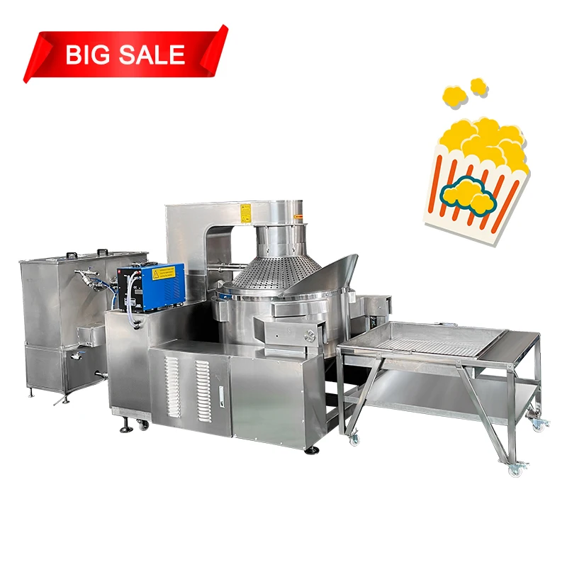 Industrial Foods Electric Caramel Popcorn Pop Corn Production Line Caramel Cheese Mix Flavors Popcorn Processing Line