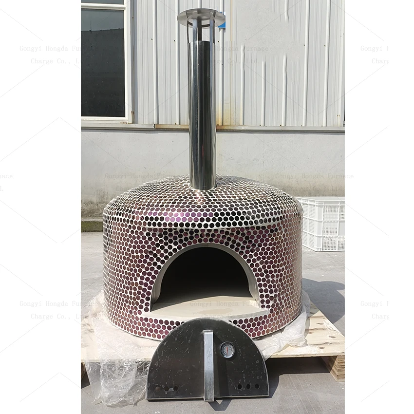 built-in volcanic rock  wood stone pizza oven price philippines temperature gauge outdoor pizza wood oven