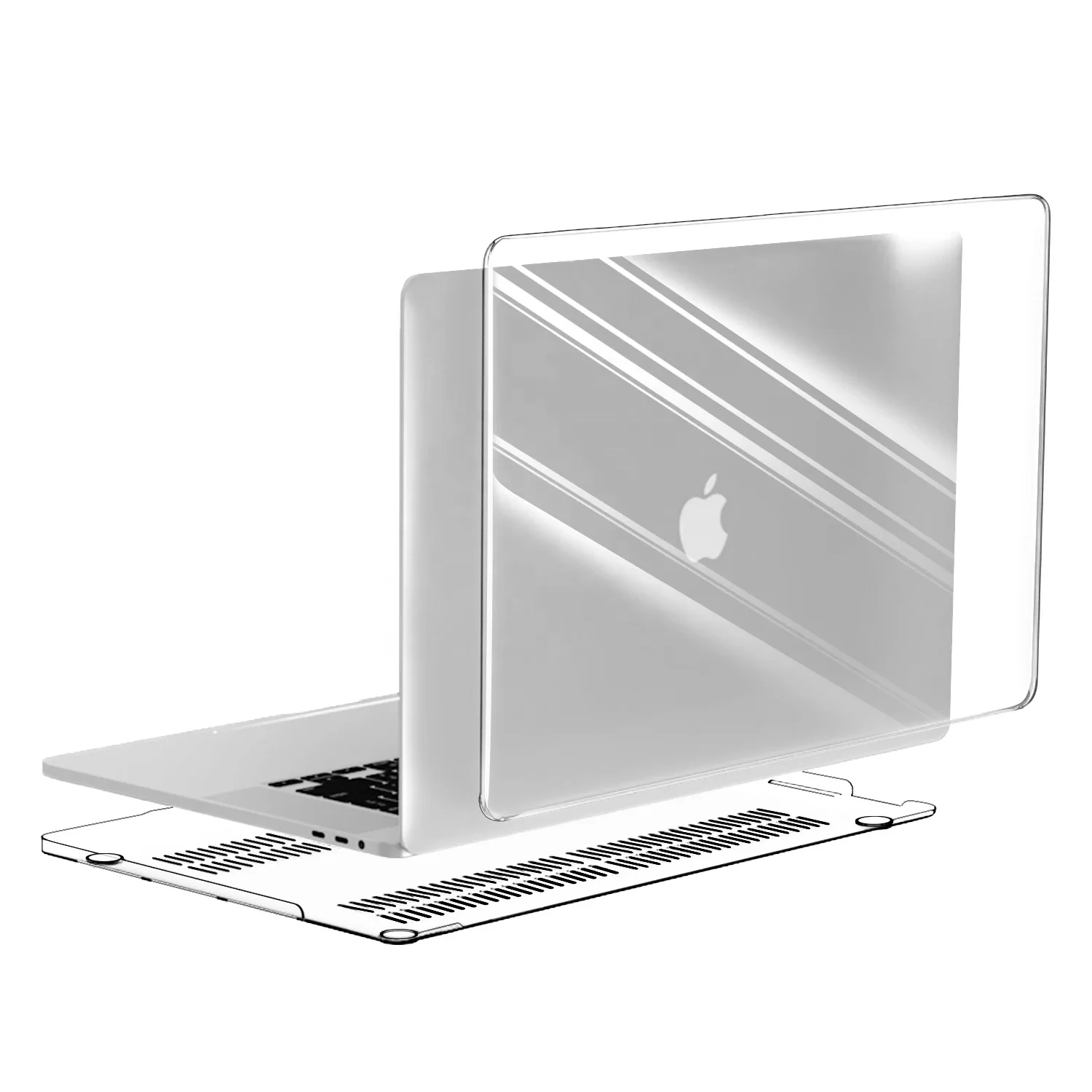 Кристалл чехол для ноутбука чехол для Macbook 13,3 Air PC защитный чехол на заказ