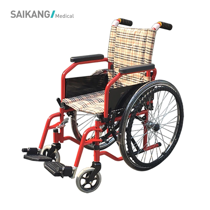 SKE-B2 Detachable Aluminum Foldable Manual Wheel Chair For Sale
