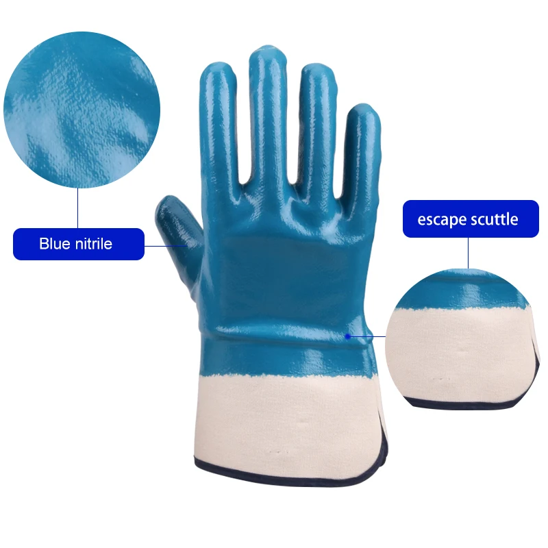 XINGYU Waterproof Gloves wear-resistant safety protection, acid and alkali resistant nitrile safety work gloves
