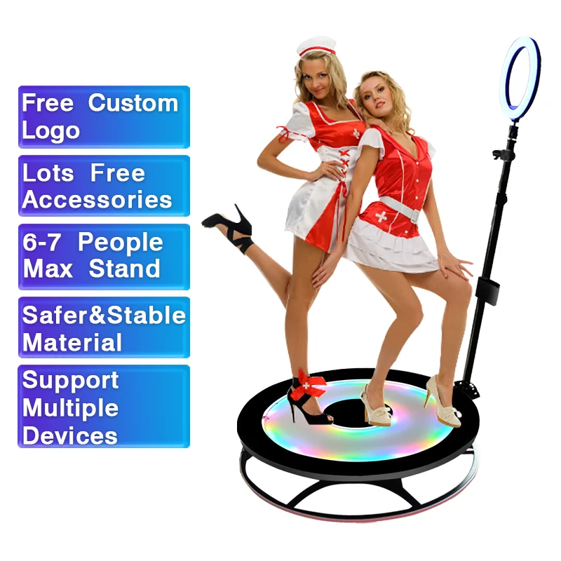 350 party picture 360 photo booth enclosure backdrop round booth seating 360 Photobooth 68cm 80cm 100cm 360 video booth 115 cm