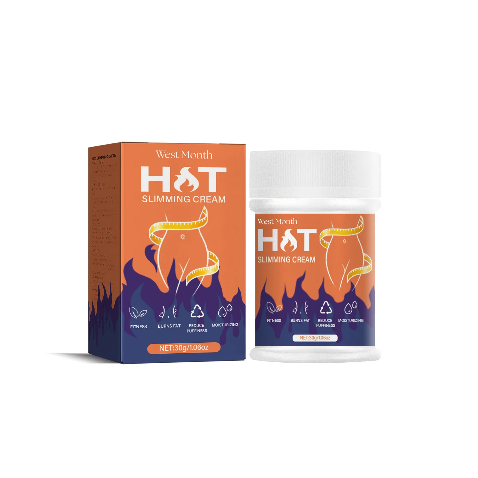 Burn Fat Hot Slimming Cream Massage Firming  Sculpting Body Cream for Weight Losing