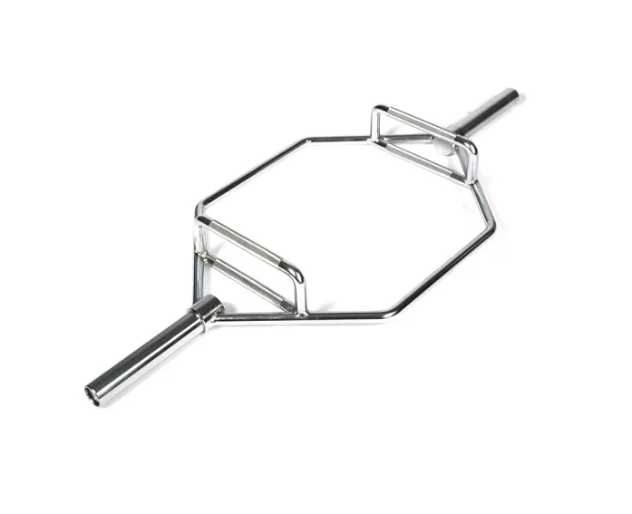 Weights Bar Barbell Weightlifting Powerlifting Chromed Standard Hex Trap Bar