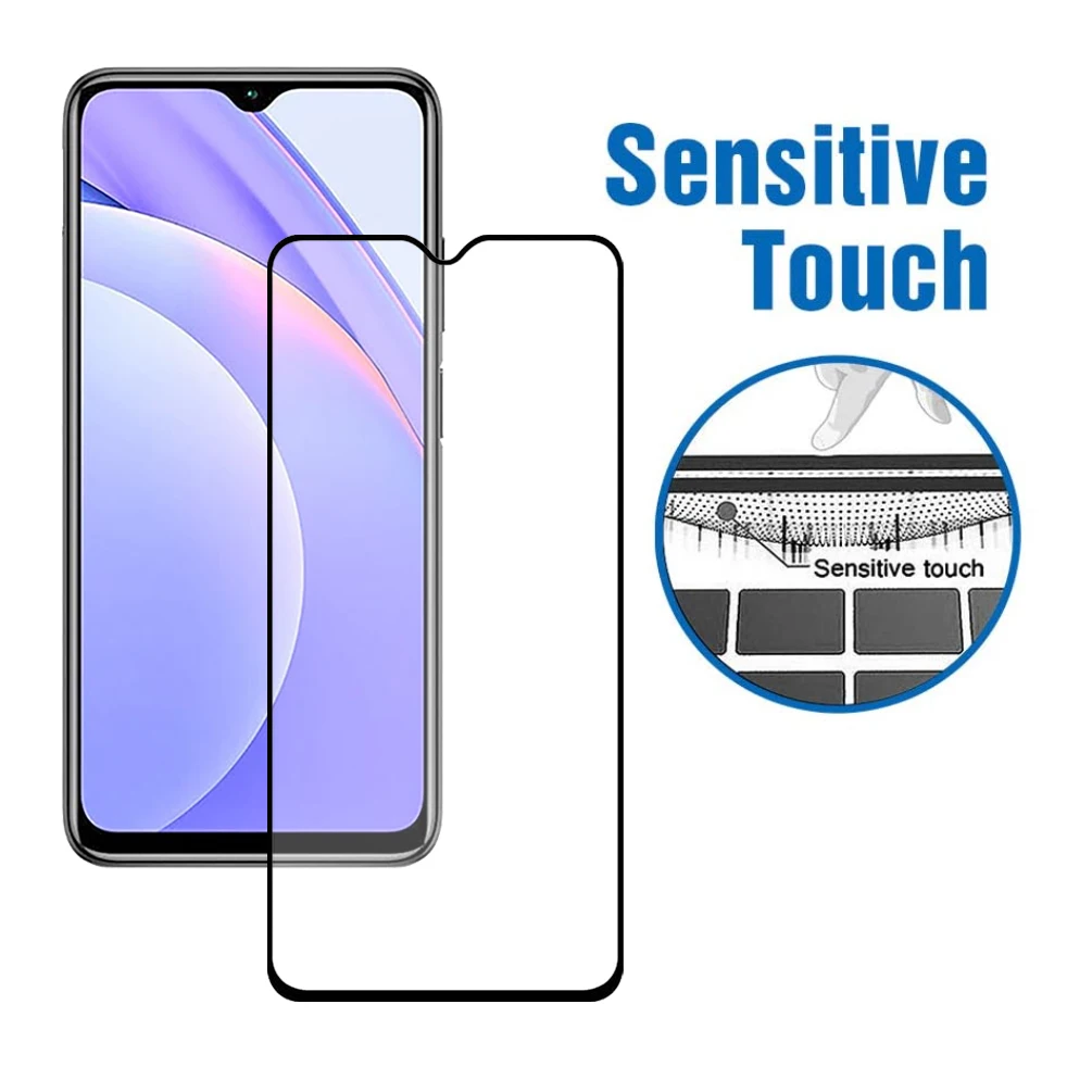 
newest wholesale on stock silk screen tempered glass screen protector for xiaomi redmi 8 8A 9 9A 9C 9T cell phone accessories 