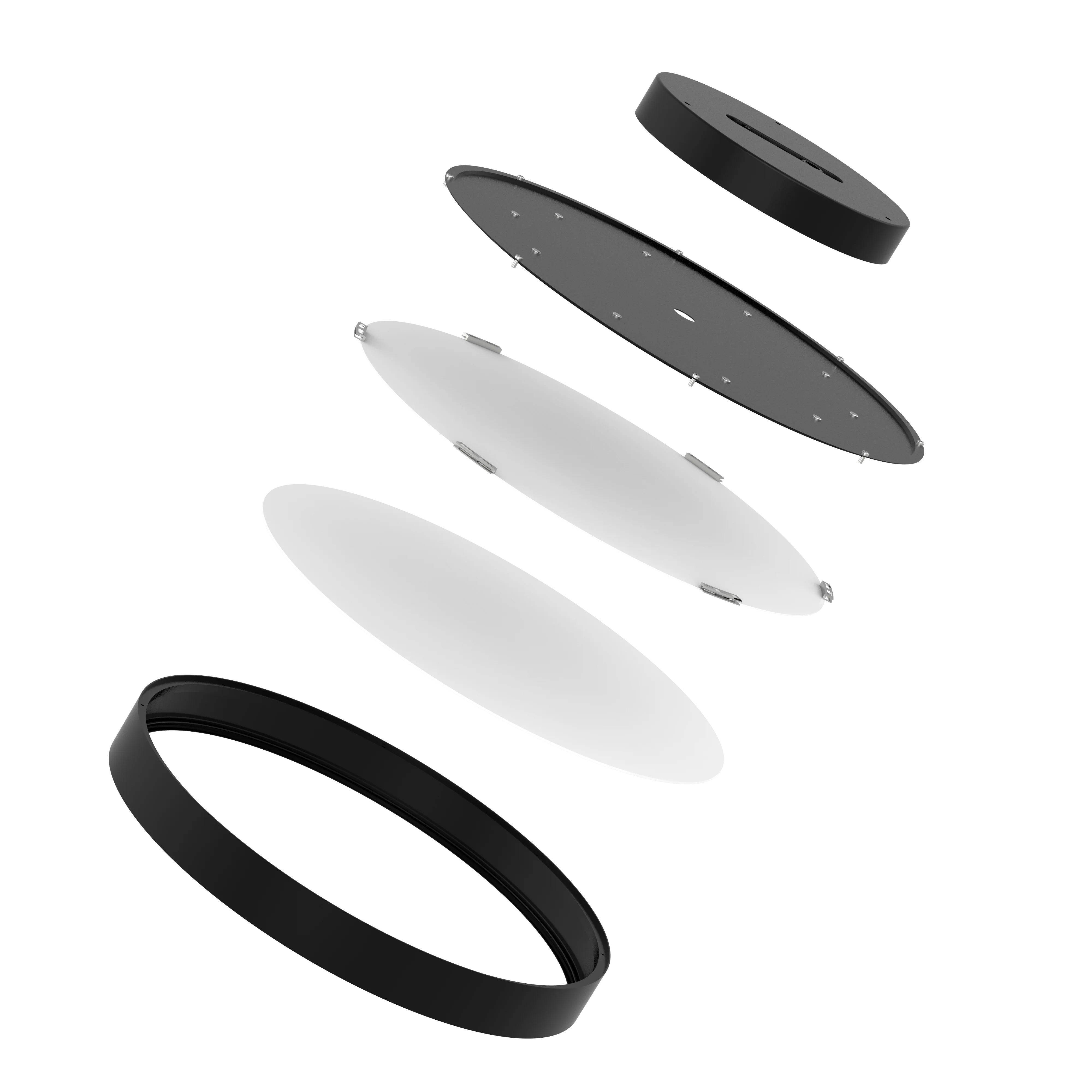 Toppo 68W IP20 Low Glare UGR<19 Luminaire Plafonniers Indoor Ceiling Lamps Led Light Ceiling Diecast oyster Light Ceiling Lights