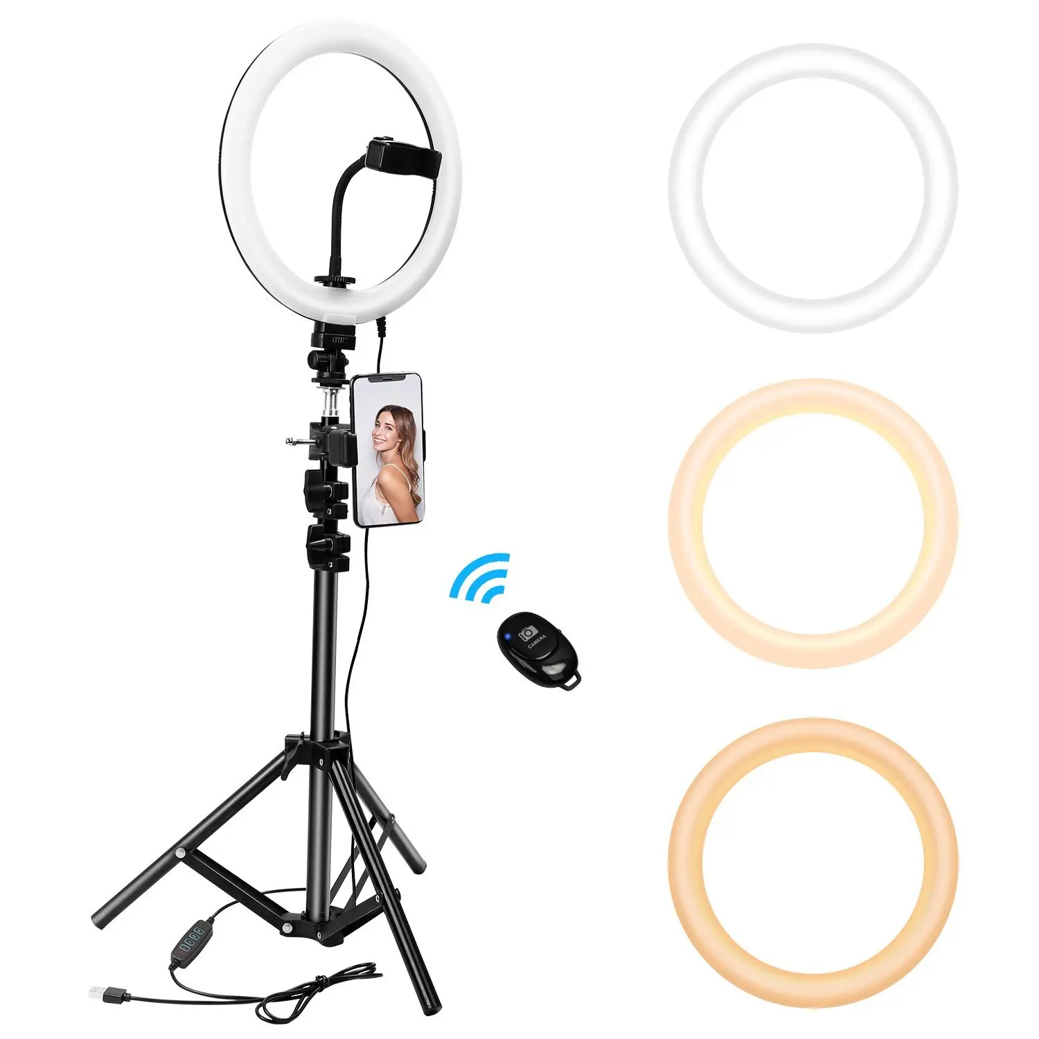 Hot sale 12 inch smd led ring light with tripod stand price