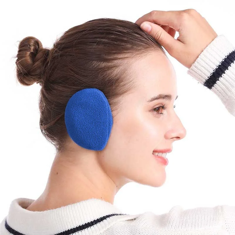 New Unisex Solid No Hair Band Winter Earmuffs Women Men Ear Cover Protector Thicken Plush Soft Warm Earmuff Warmer Accessories