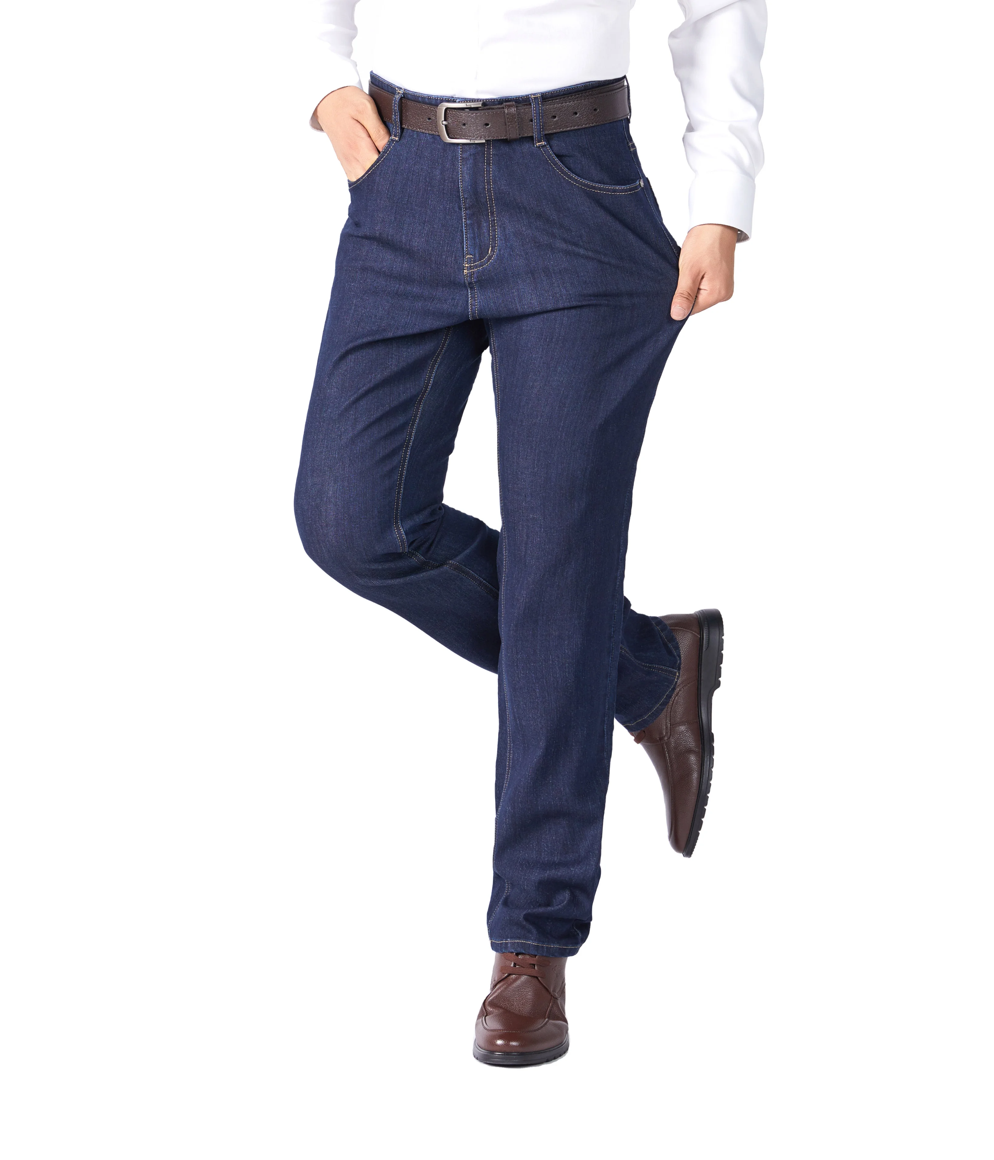 
2020 new fashion wholesale high quality large size winter causal business new man jeans 