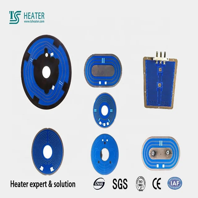 Fast thick film  heater circuit heating thermal resistors thick film heater