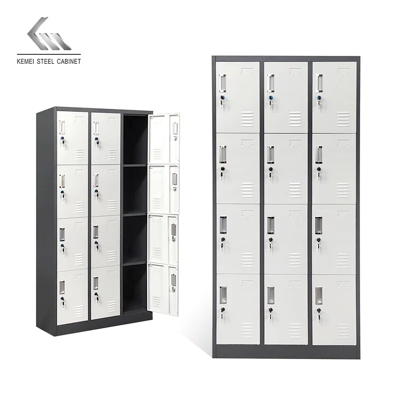 12 door iron staff locker casillero metal steel gym storage lockers metal clothes locker cabinet