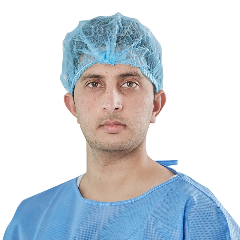 Nurse   Use Case of 1000 21inch Non-woven Disposable Round Cap Bouffant Surgical Cap