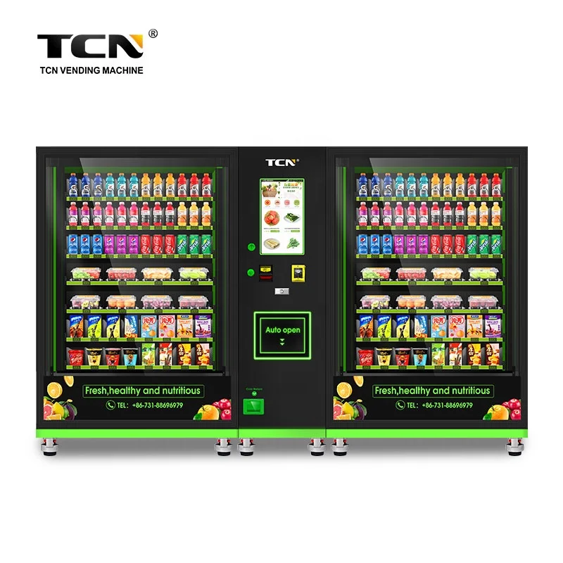TCN Brand New Healthy Food Lifted fresh fruit salad elevator vending machine