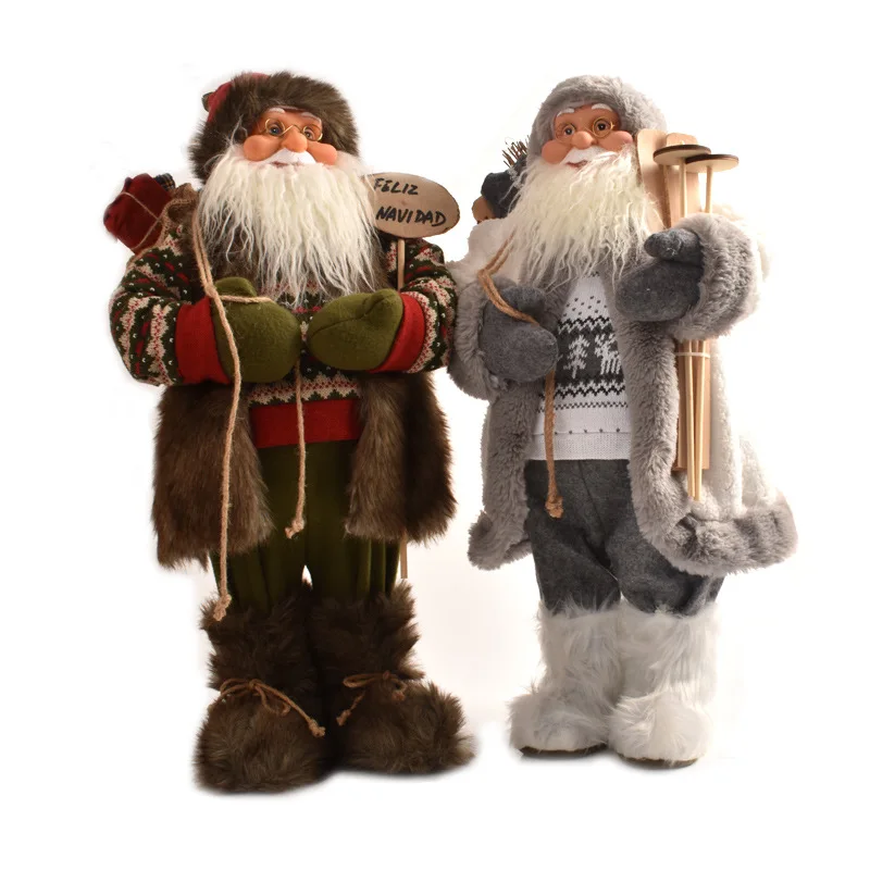 45cm 60cm 90cm120cm Christmas Santa Claus Pendant Doll with White Santa Carrying Gifts Wholesale  christmas