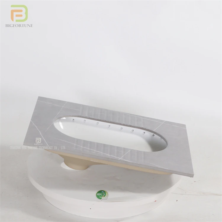 New Arrival Customized Latest Design Shower Room Squatting Pan Gray Squat Pan for Sale