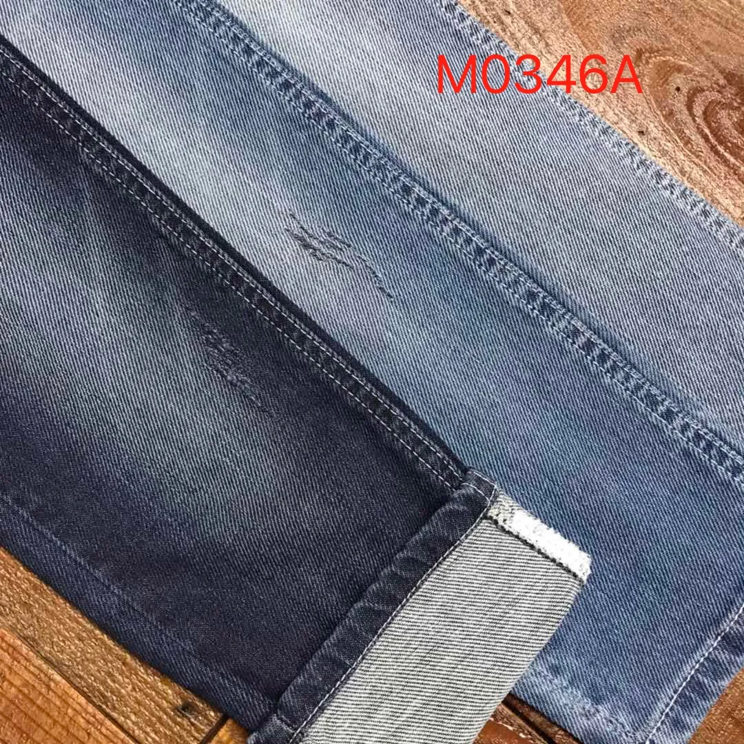 Newest Italian double layer denim fabric Cotton Polyester Spandex jeans fabric