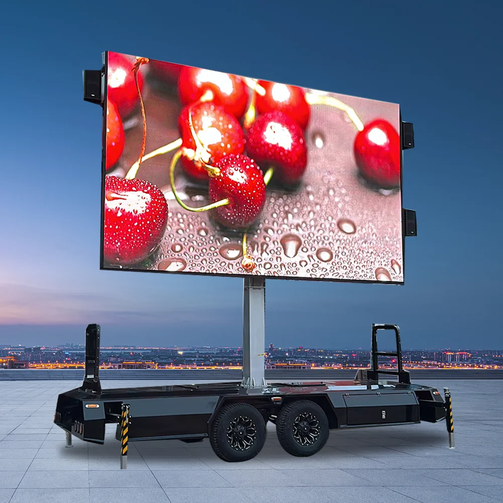 outdoor high brightness p4 p5 p6 p8 p10 mini mobile led screen display trailers